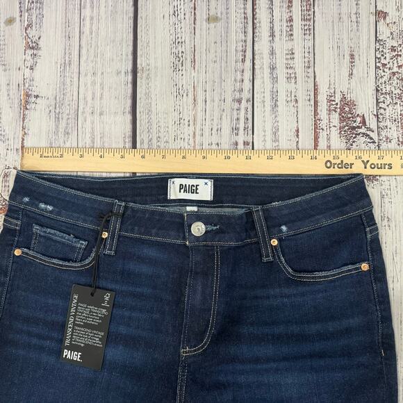 PAIGE Brigitte Boyfriend Skinny Jeans Gibson Distressed NWT Size 29 - Picture 5 of 11